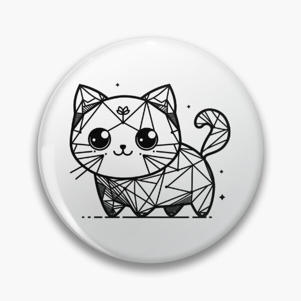 Item preview, Cute Geo Cat, Cat lover, lonely cat, Cat mom, Animal lover, Cat dad designed and sold by WorlDigitalArts.