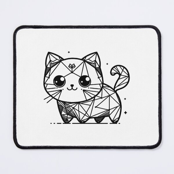Item preview, Cute Geo Cat, Cat lover, lonely cat, Cat mom, Animal lover, Cat dad designed and sold by WorlDigitalArts.