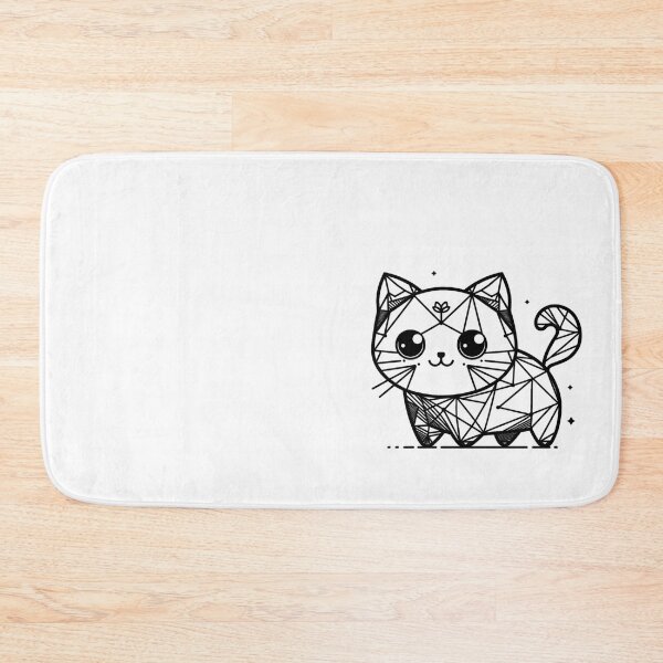 Item preview, Cute Geo Cat, Cat lover, lonely cat, Cat mom, Animal lover, Cat dad designed and sold by WorlDigitalArts.