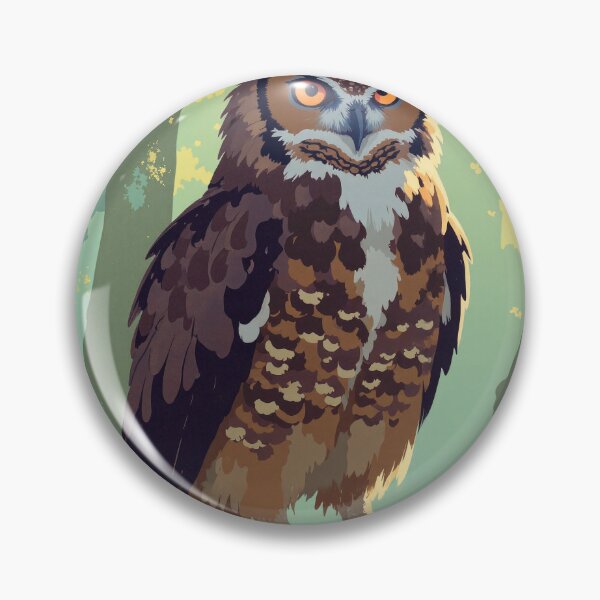 Item preview, Majestic guardian of the forest great horned owl designed and sold by MadeByHaresShop.