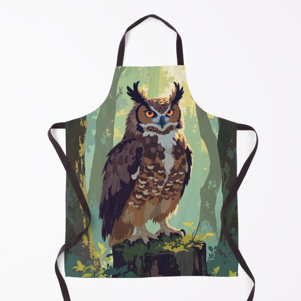 Item preview, Majestic guardian of the forest great horned owl designed and sold by MadeByHaresShop.