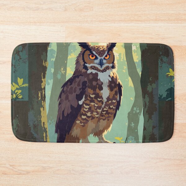 Item preview, Majestic guardian of the forest great horned owl designed and sold by MadeByHaresShop.
