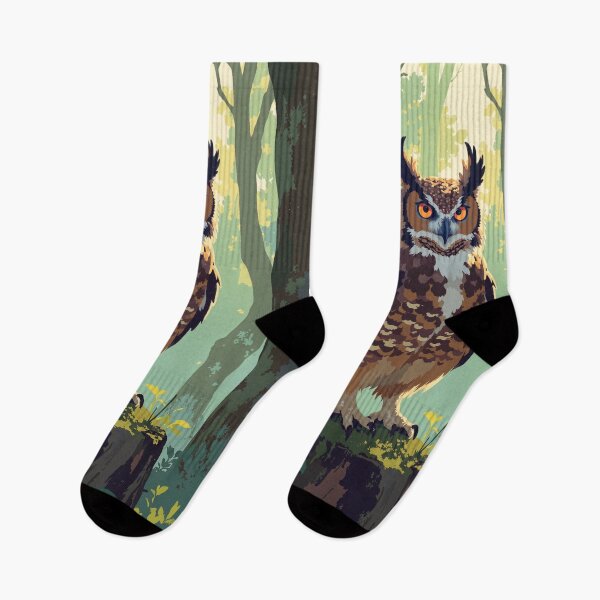 Item preview, Majestic guardian of the forest great horned owl designed and sold by MadeByHaresShop.