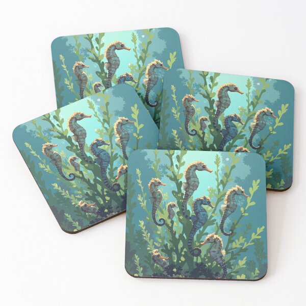 Item preview, Seahorse symphony a dance among seaweeds designed and sold by MadeByHaresShop.