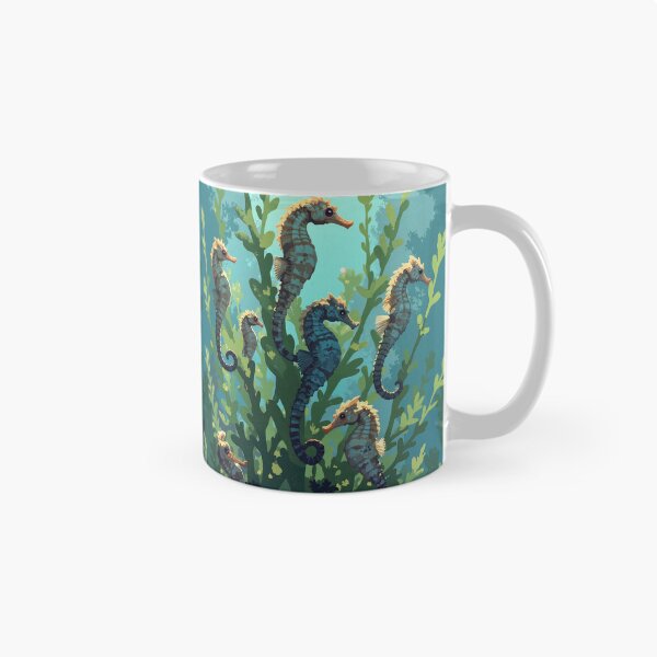 Artikelvorschau, Seepferdchen-Symphonie – ein Tanz zwischen Algen entworfen und verkauft von MadeByHaresShop.
