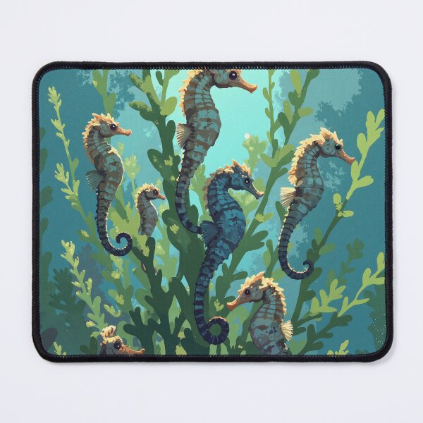 Item preview, Seahorse symphony a dance among seaweeds designed and sold by MadeByHaresShop.