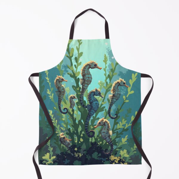 Item preview, Seahorse symphony a dance among seaweeds designed and sold by MadeByHaresShop.