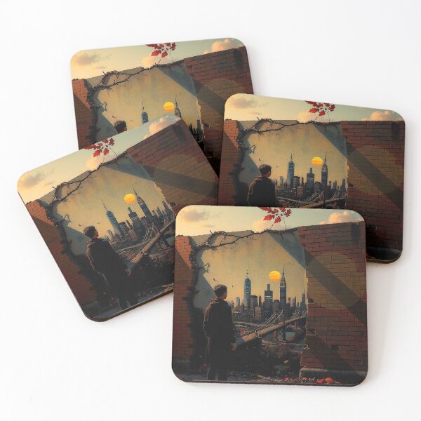 Item preview, Golden Hour City Tapestry designed and sold by PanoramaPrints.