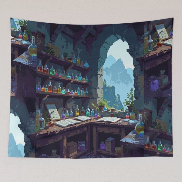 Item preview, Mystic tower alchemists sanctuary designed and sold by MadeByHaresShop.