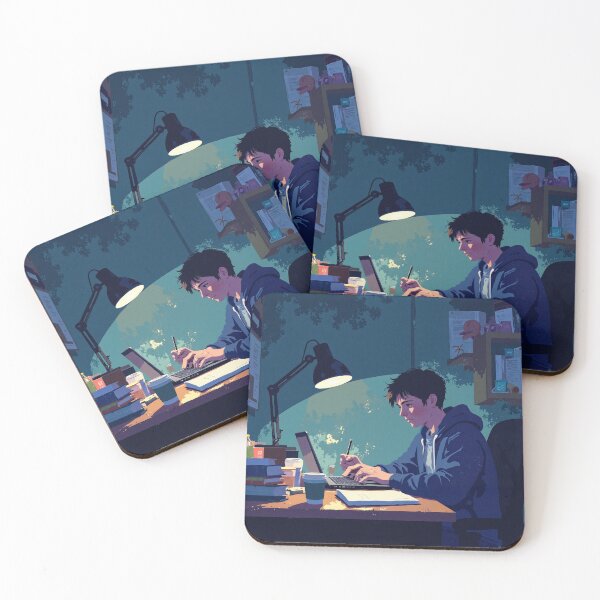 Item preview, Flickering focus latenight study sessions designed and sold by MadeByHaresShop.