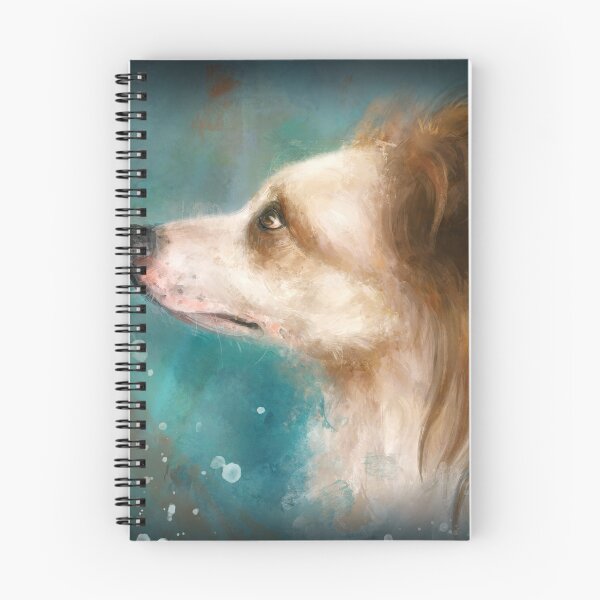 Item preview, An Expressive painting of a Papillon dog on a dark green background. designed and sold by ibadishi.