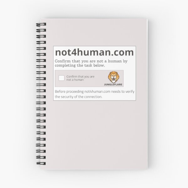 Item preview, CAPTCHA Test Protecting Animal Spaces from Human Access in Black White Gray designed and sold by SplashTastic.