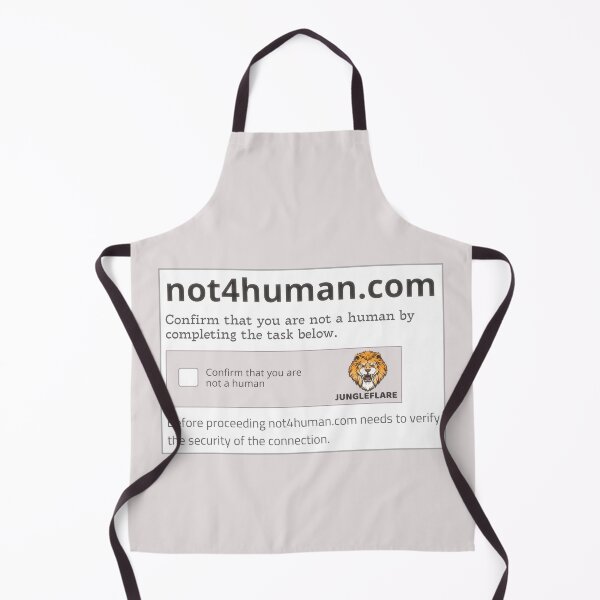 Item preview, CAPTCHA Test Protecting Animal Spaces from Human Access in Black White Gray designed and sold by SplashTastic.