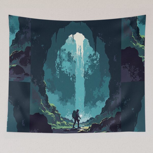 Item preview, Echoes of the abyss journey into darkness designed and sold by MadeByHaresShop.