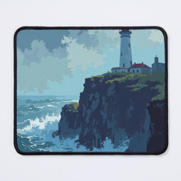 Item preview, Isolated guardian wracked lighthouse designed and sold by MadeByHaresShop.