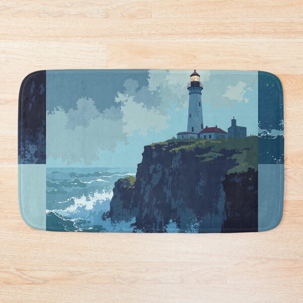 Item preview, Isolated guardian wracked lighthouse designed and sold by MadeByHaresShop.