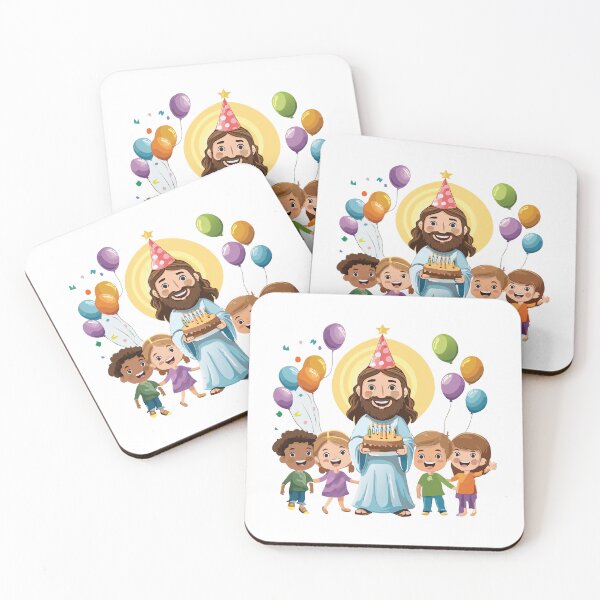 Item preview, Jesus Christ with children Illustration | Happy Birthday Jesus designed and sold by CrossCrafted.