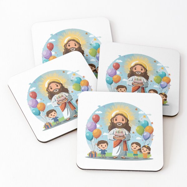 Item preview, Jesus Christ with children Illustration | Happy Birthday Jesus designed and sold by CrossCrafted.