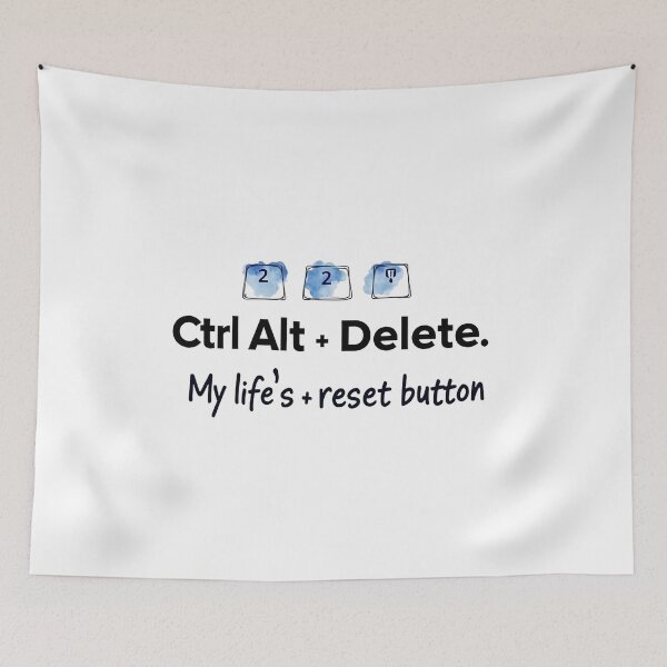 Item preview, technology quotes: ctrl alt + delete my life + reset button designed and sold by venavar.