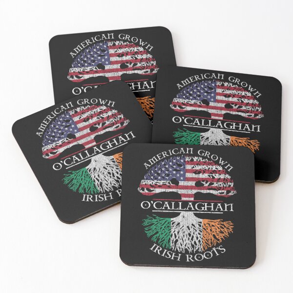 Item preview, O'Callaghan surname American grown Irish roots US flag Tricolour Ireland flag vintage designed and sold by 9X FR.