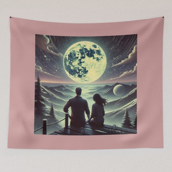 Item preview, Full Moon Romance: A Celestial Love Under the Night Sky designed and sold by choder61.