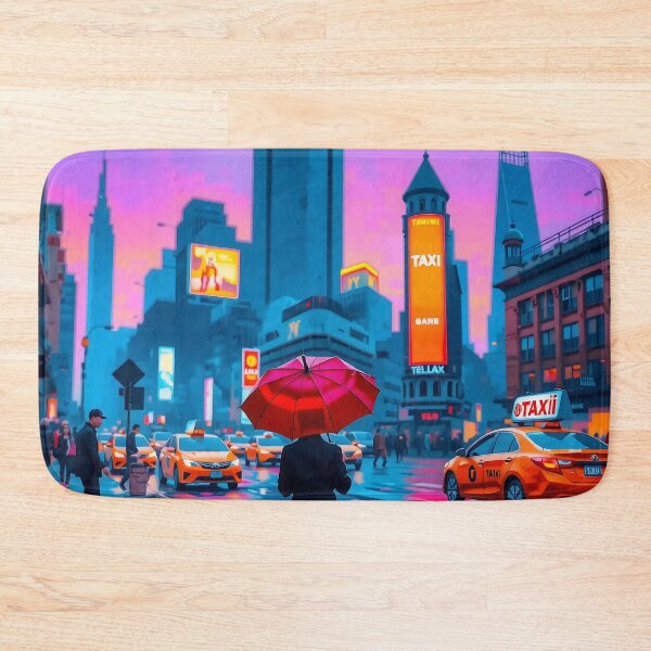 Item preview, Crimson Umbrella in Dusk's Symphony designed and sold by PanoramaPrints.