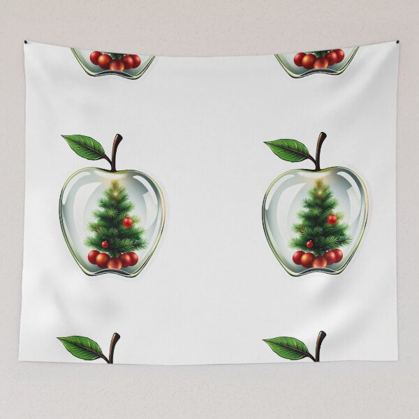 Item preview, Festive Apple Ornament - Christmas Tree Inside designed and sold by Mido-artister.