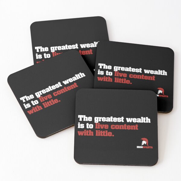 Item preview, Iron Sparta: The greatest wealth is to live content with little. designed and sold by IronSparta.