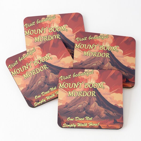 Item preview, Vintage Mordor Travel Poster designed and sold by OkSaiyamanStore.