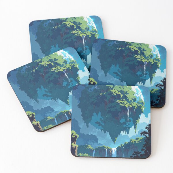 Item preview, Luminous oasis the floating jungle planet designed and sold by ShroomForge.