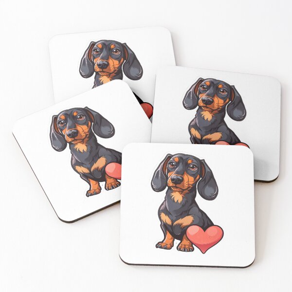 Item preview, Heartfelt Dachshund designed and sold by PrintsByFrank.