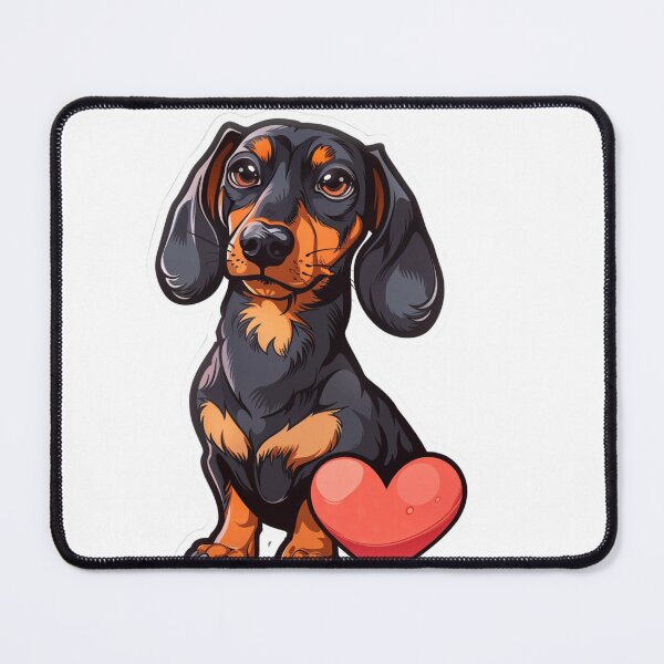 Item preview, Heartfelt Dachshund designed and sold by PrintsByFrank.