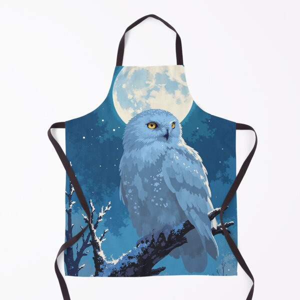 Item preview, Moonlit majesty a snowy owls wisdom designed and sold by ShroomForge.