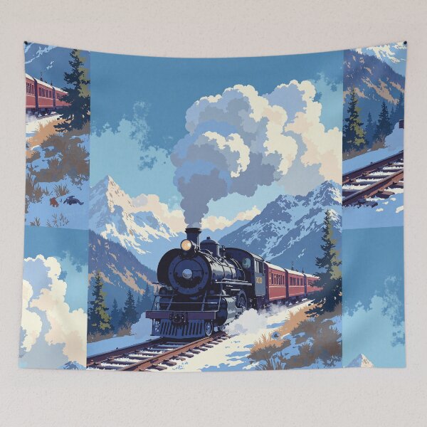 Item preview, The romantic steam journey through snowy peaks designed and sold by ShroomForge.