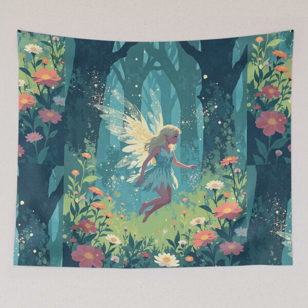Item preview, Fae flight through luminous meadow designed and sold by ShroomForge.
