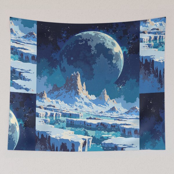 Item preview, Refraction luminance moonscapes orbit or icy light reflections designed and sold by ShroomForge.