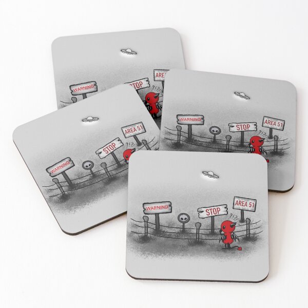 Item preview, cute devil visit area 51 designed and sold by Pezi-Creation.