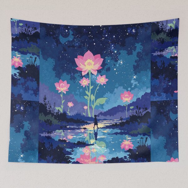 Item preview, Starflower mirror reflections the lonely journey designed and sold by ShroomForge.