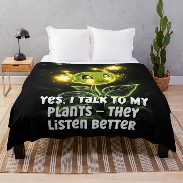 Item preview, Mental Health Awareness - Yes, I Talk to My Plants – They Listen Better designed and sold by PrintsByFrank.