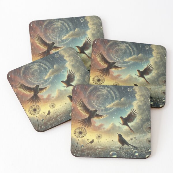 Item preview, Dandelions and Digital Rain: Birds in Freedom designed and sold by choder61.