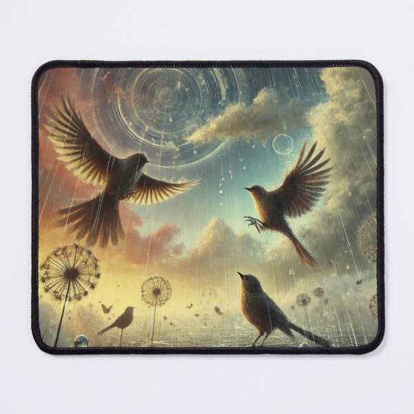 Item preview, Dandelions and Digital Rain: Birds in Freedom designed and sold by choder61.