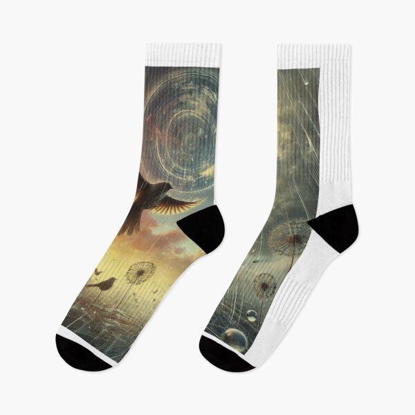 Item preview, Dandelions and Digital Rain: Birds in Freedom designed and sold by choder61.