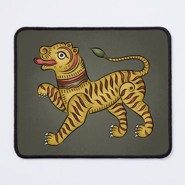 Item preview, Indian tribal lion painting design designed and sold by Mrinal0207.