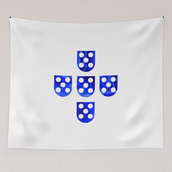 Item preview, Quinas Portugal blue flames designed and sold by VRedBaller.