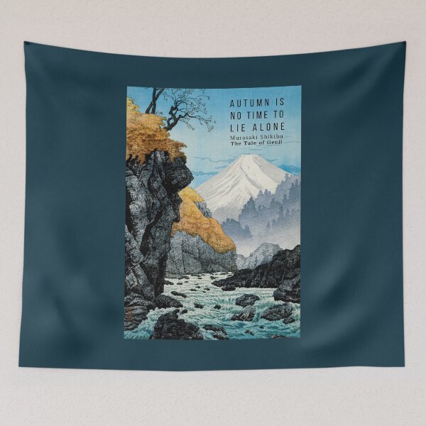 Item preview, Murasaki Shikibu quote: “Autumn is no time to lie alone” designed and sold by artbleed.