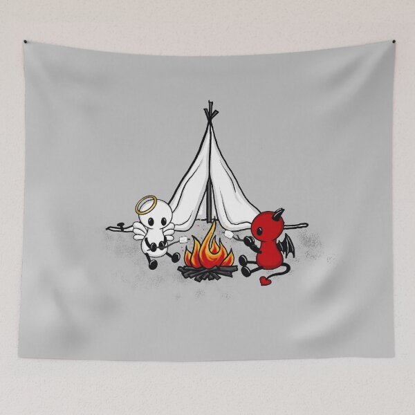 Item preview, cute angel and devil camp designed and sold by Pezi-Creation.
