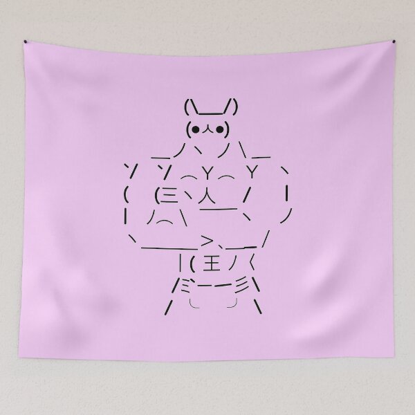 Item preview, Buff bunny kaomoji  designed and sold by Neo-Artemis.