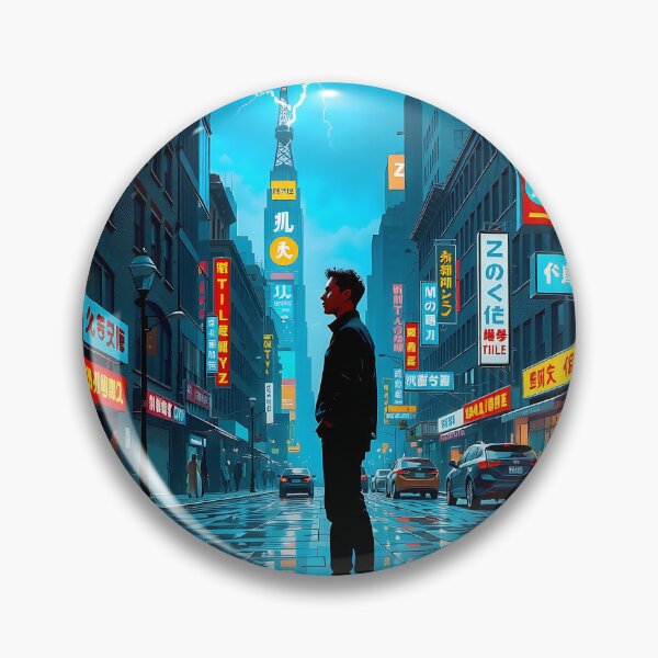 Item preview, Neon Whispers on Wet Asphalt designed and sold by PanoramaPrints.