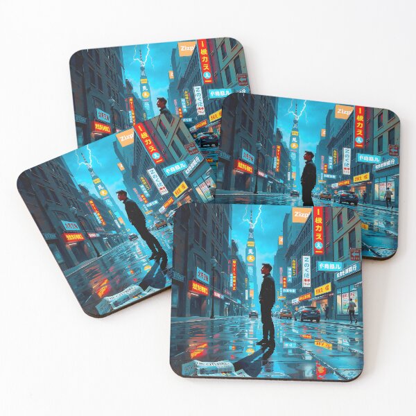 Item preview, Neon Whispers on Wet Asphalt designed and sold by PanoramaPrints.