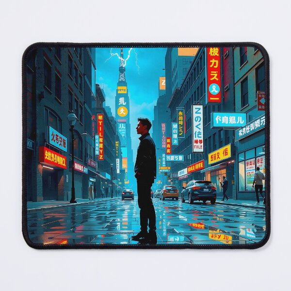 Item preview, Neon Whispers on Wet Asphalt designed and sold by PanoramaPrints.